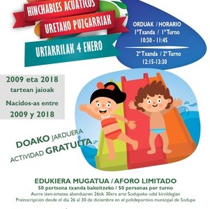 Fiesta hinchables 4 enero Kirolgüne