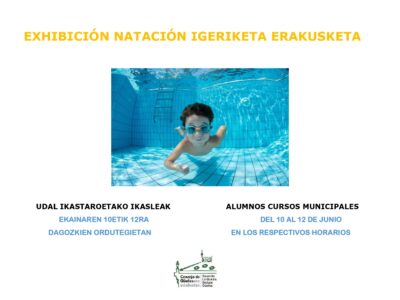 Exhibición cursos municipales natación